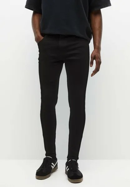 Джинсы скинни Basic Super PULL&BEAR, черный