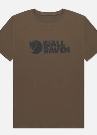 Мужская футболка Fjallraven Fjallraven Logo M, цвет оливковый, размер XXL