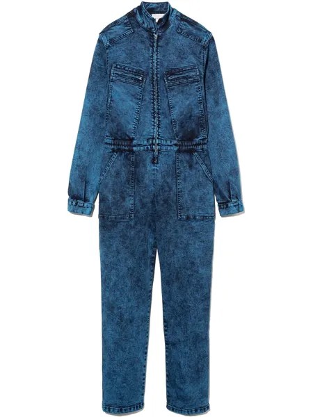 Stella McCartney Kids джинсовый комбинезон с длинными рукавами