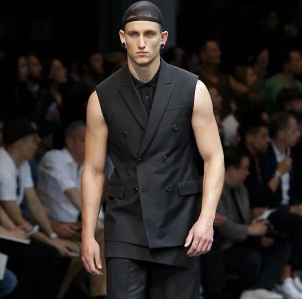 S-4XL! 2016 Мужская одежда модный сезон весна-лето костюмный Стиль двубортное тонкое шерстяное пальто для девочек; Жилет костюмы для певцов больших размеров