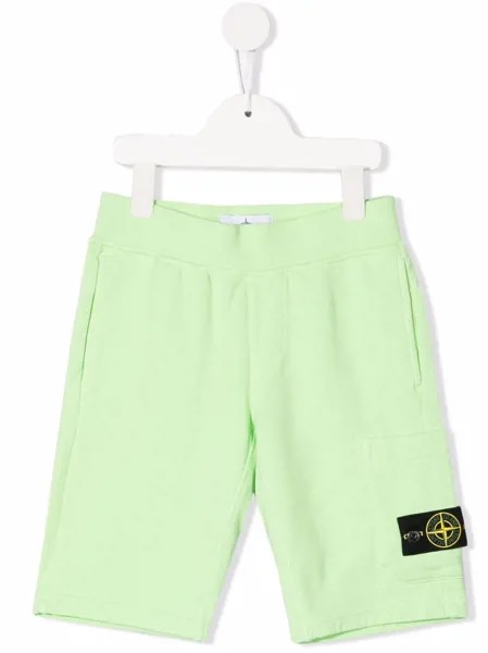 Stone Island Junior спортивные шорты с логотипом Compass