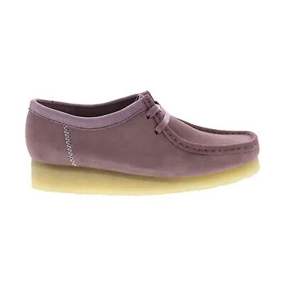 Clarks Wallabee 26163265 Женские розовые замшевые оксфорды и туфли на шнуровке в стиле кэжуал