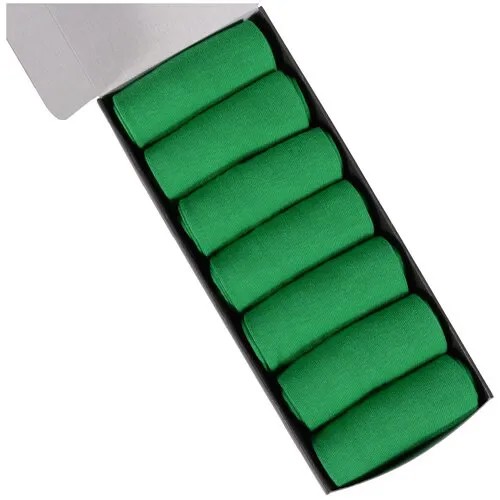 Носки Нева-Сокс, 7 пар, размер 31, зеленый