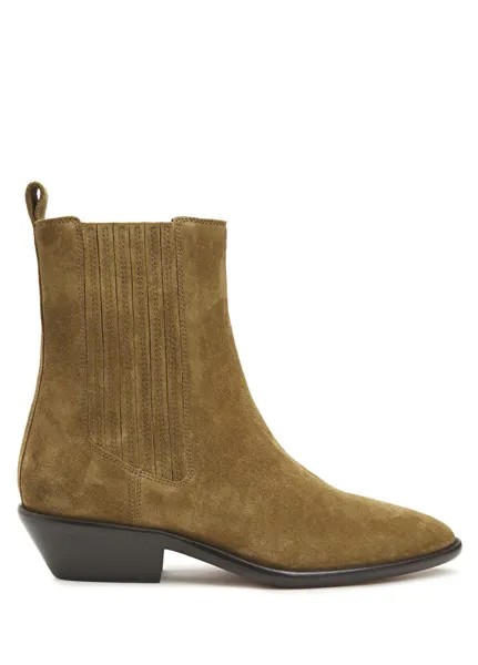 Женские кожаные ботинки Delena Isabel Marant, хаки