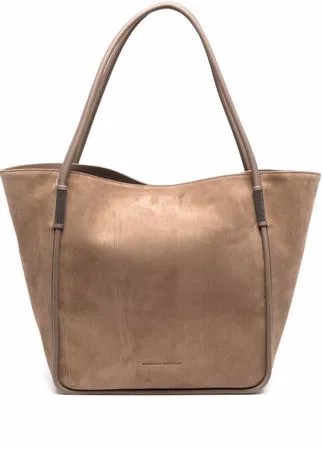 Brunello Cucinelli сумка-тоут с декором Monili