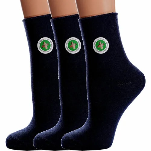 Носки PARA socks, 3 пары, размер 23, синий