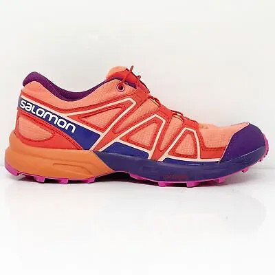 Кроссовки Salomon Girls Speedcross 392387 Orange Hiking Shoes, размер 3
