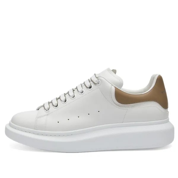 Кроссовки Alexander Mcqueen Neoprene Canvas Tab Oversized Sneaker, цвет White & Stone