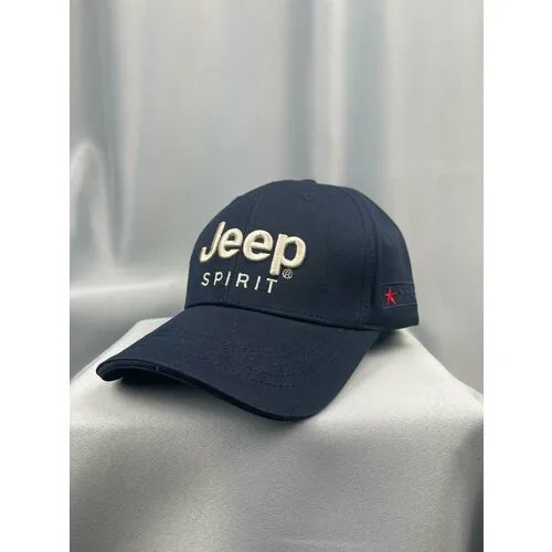 Бейсболка JEEP Авто кепка Джип бейсболка мужская женская, размер 55-58, синий