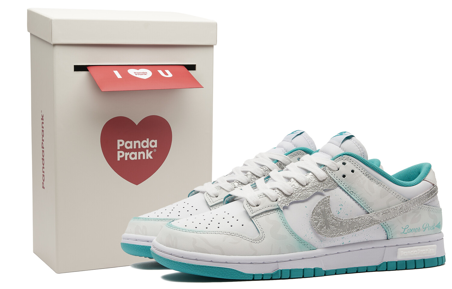 Кроссовки Nike Dunk Skateboarding Shoes Unisex Low-top White/green, зеленый