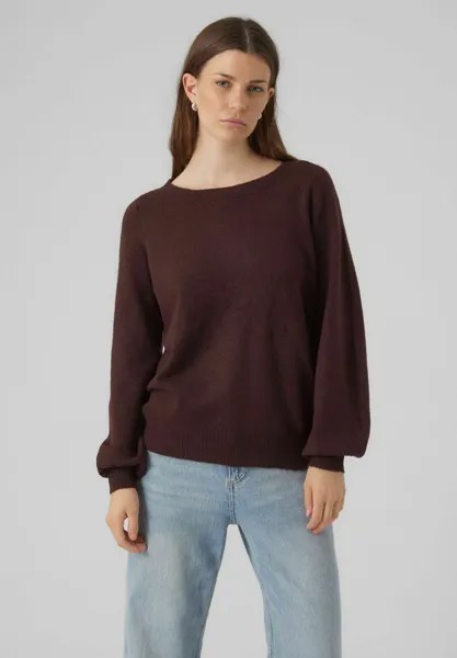Свитшот Vero Moda VMBRILLIANT LS BOATNECK, цвет winetasting
