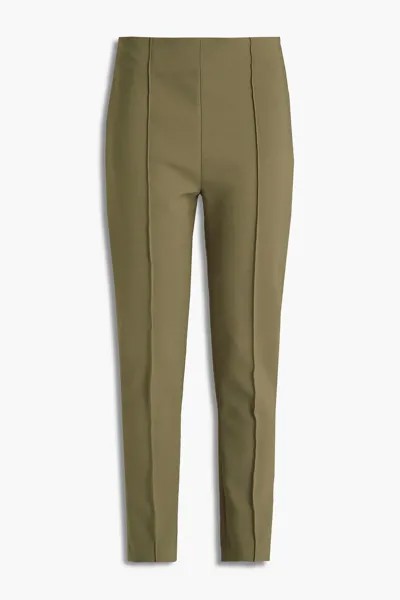 Узкие брюки из эластичного крепа DION LEE, зеленый