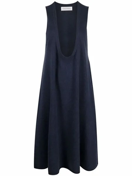 Extreme cashmere кашемировое платье с глубоким вырезом