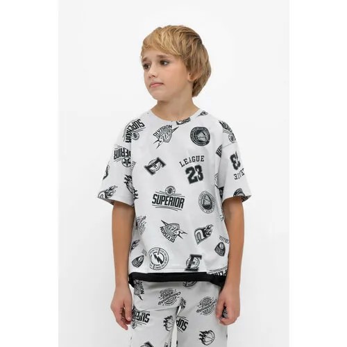 Футболка crockid КР 302318/светло-серый,свобода движения к446, размер 80/152, серый