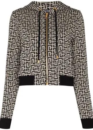 Balmain худи с монограммой