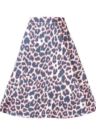 Calvin Klein 205W39nyc пышная юбка с леопардовым принтом