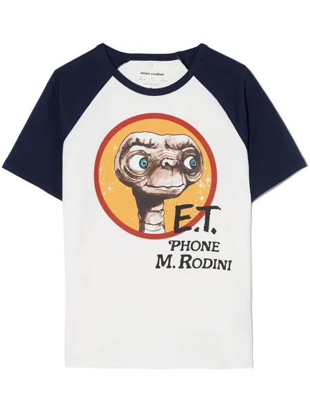 Mini Rodini футболка с рукавами реглан и принтом E.T.