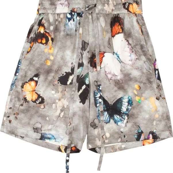 Шорты Nahmias Butterfly Silk Shorts 'Grey', серый