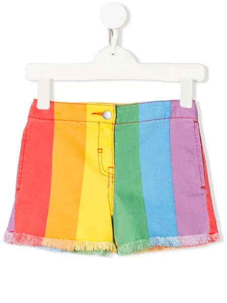 Stella McCartney Kids разноцветные джинсовые шорты
