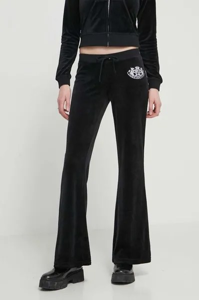 Бархатные спортивные штаны Juicy Couture, черный