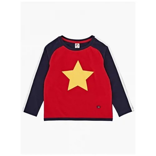 Лонгслив Mini Maxi, хлопок, размер 122, красный