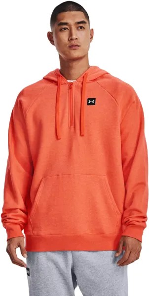 Толстовка мужская Under Armour UA Rival Fleece 1/2 Zip HD оранжевая 46-48