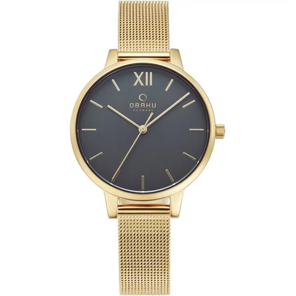 Наручные часы женские Obaku V209LXGJMG золотистые