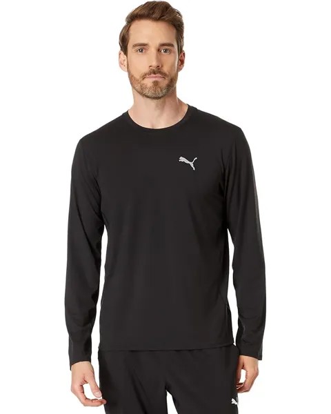 Футболка PUMA Run Cloudspun Long Sleeve, цвет Puma Black