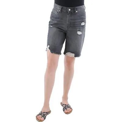 [BLANKNYC] Женские черные джинсовые шорты-бермуды с высокой посадкой The Dean 27 BHFO 3637