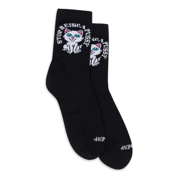 Носки RIPNDIP Stop Being A Pussy Mid Socks Black 2023