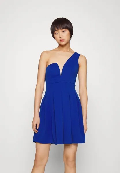 Платье из джерси цвета электрик WAL G, синий