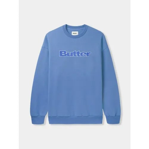 Свитшот Butter Goods Cord Logo Crewneck, размер L, голубой