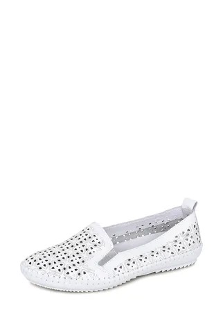 Мокасины женские Alessio Nesca EFJWF1-20B104L белые 40 RU