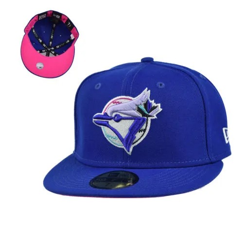 Мужская приталенная шляпа New Era Toronto Blue Jays Polar Lights 59Fifty синяя 60296491