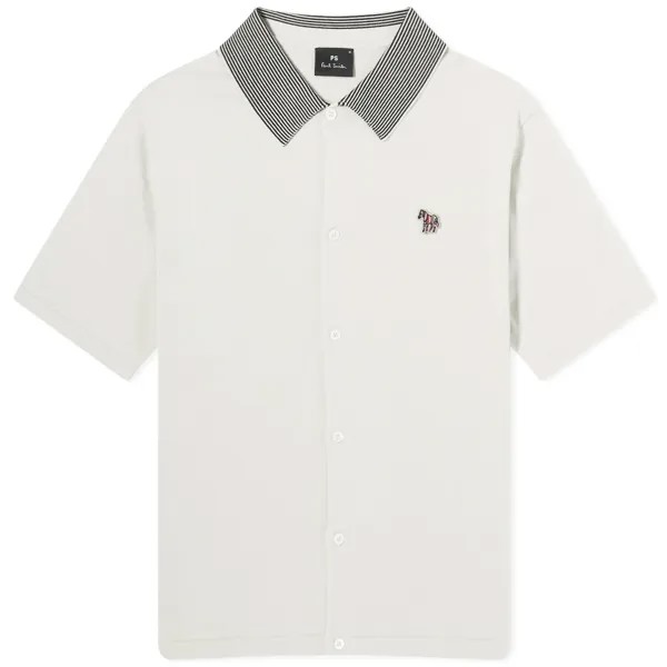 Рубашка с коротким рукавом Paul Smith Short Sleeve Knit Shirt, серый
