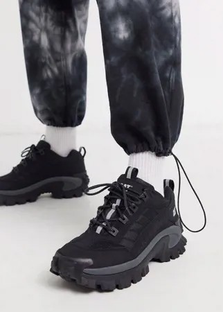 Черные кроссовки на массивной подошве Caterpillar-Черный