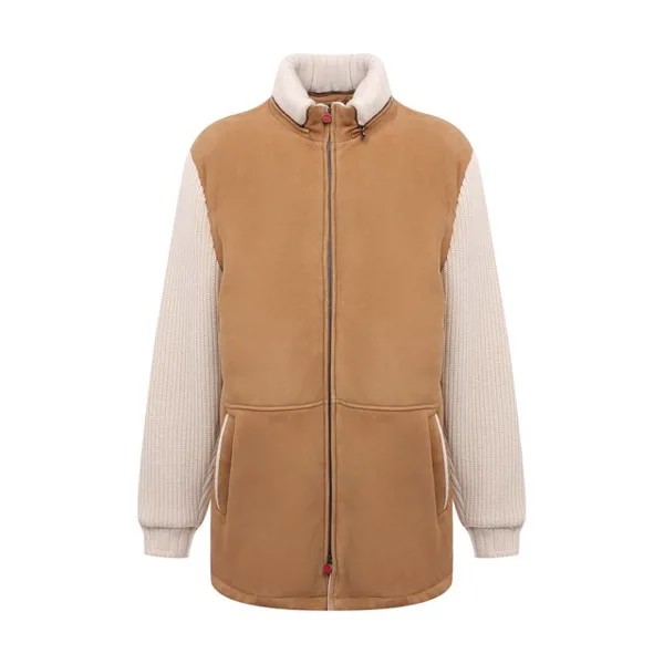 Комбинированная дубленка Kiton