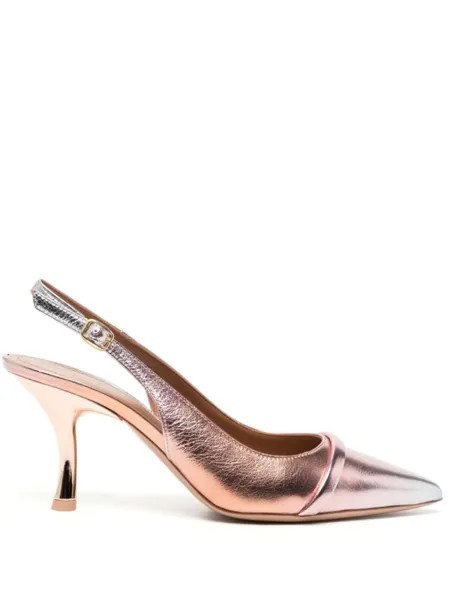 Кожаные сандалии Malone Souliers Jama 80 мм с эффектом омбре, розовый