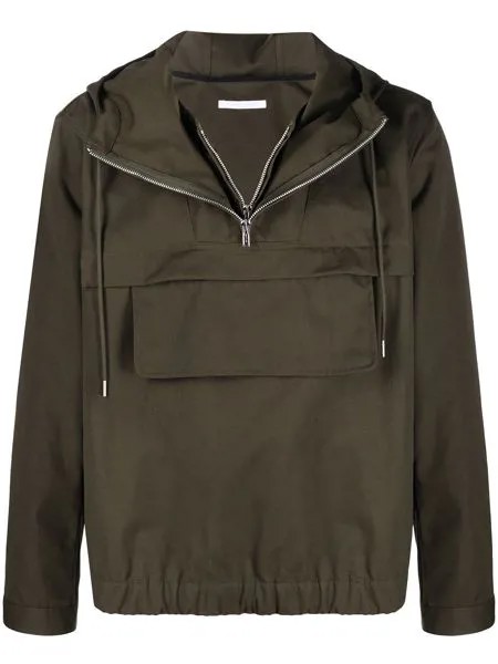 Helmut Lang куртка с капюшоном и карманом