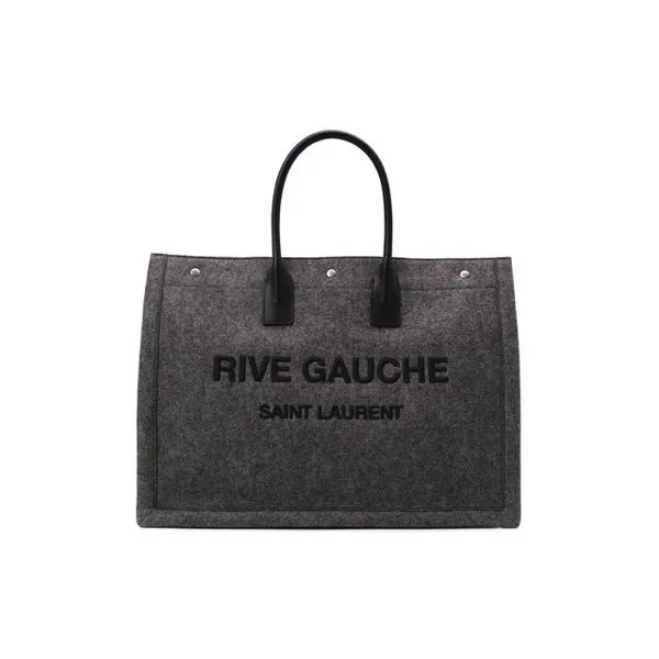 Текстильная сумка-шопер Rive Gauche large Saint Laurent