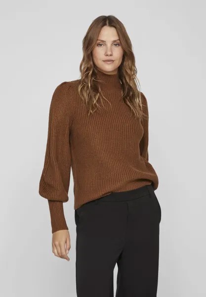 Свитшот VILA ВЫСОКАЯ ШЕИ, цвет toffee
