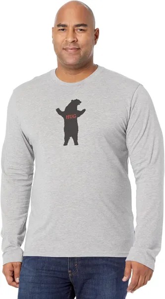 Футболка Prana Journeyman Long Sleeve T-Shirt Slim Fit, цвет Medium Heather Grey Squeeze