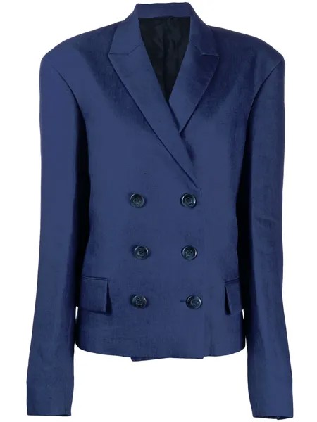 Jil Sander Pre-Owned двубортный жакет 2017-го года