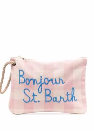 Mc2 Saint Barth клатч Parisienne с вышитым логотипом