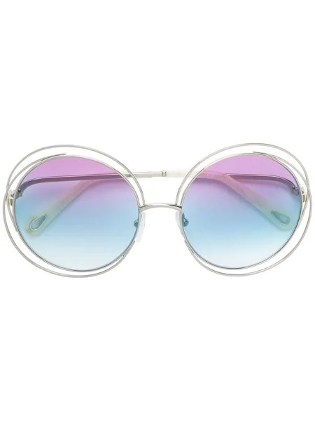 Chloé Eyewear солнцезащитные очки 'Carlina' в округлой оправе