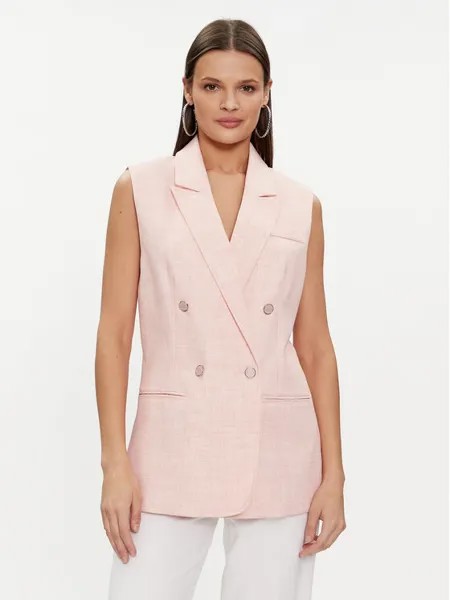 Костюмный жилет стандартного кроя Guess, розовый