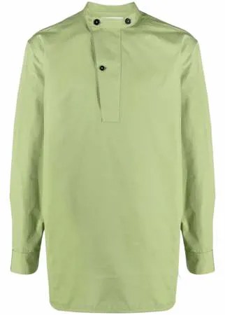Jil Sander рубашка с воротником-стойкой