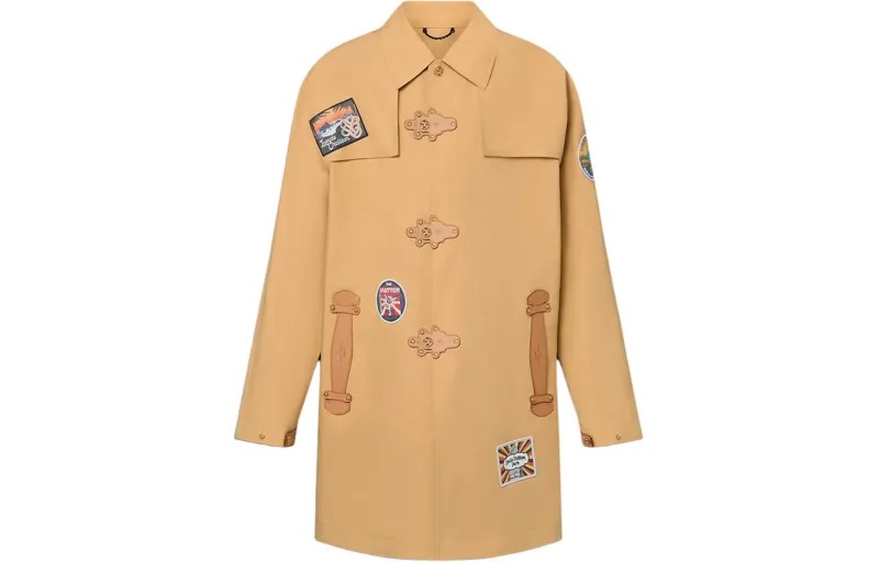LOUIS VUITTON Мужской Тренч, цвет Camel