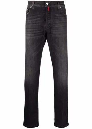 Kiton джинсы с нашивкой-логотипом