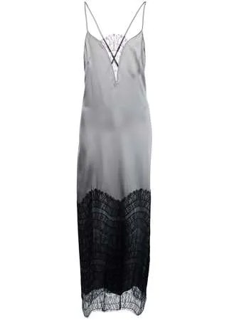 Kiki de Montparnasse платье-комбинация с кружевными вставками